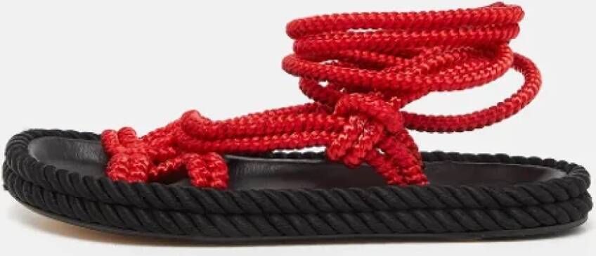 Isabel Marant Pre-owned Fabric sandals Red Dames