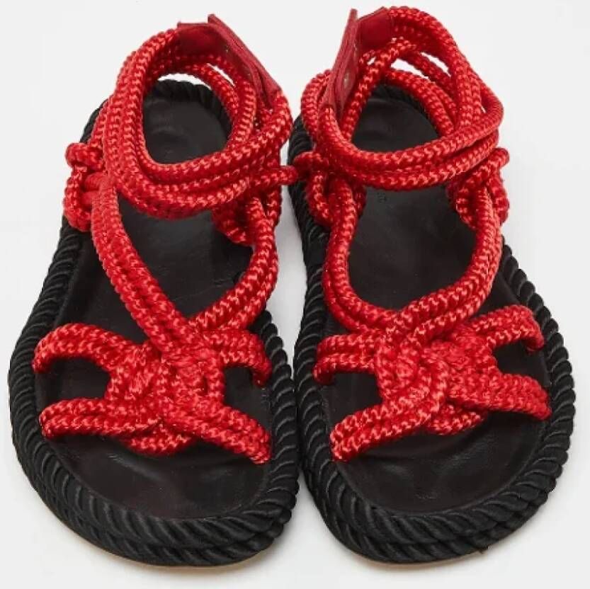 Isabel Marant Pre-owned Fabric sandals Red Dames