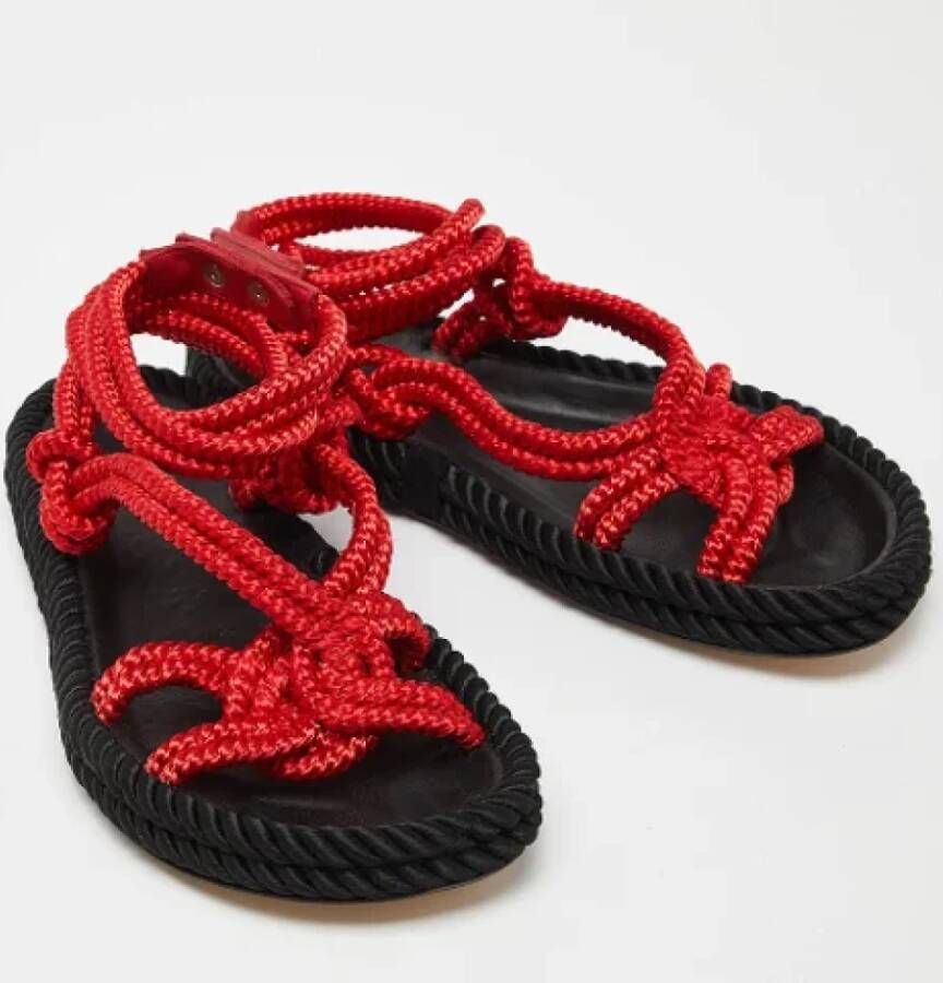 Isabel Marant Pre-owned Fabric sandals Red Dames