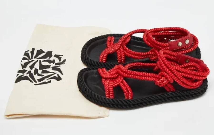 Isabel Marant Pre-owned Fabric sandals Red Dames