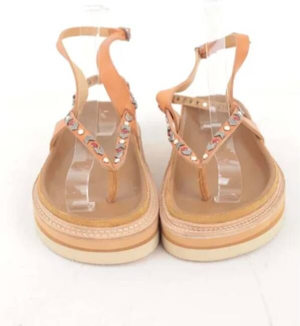 Isabel Marant Pre-owned Leather sandals Beige Dames