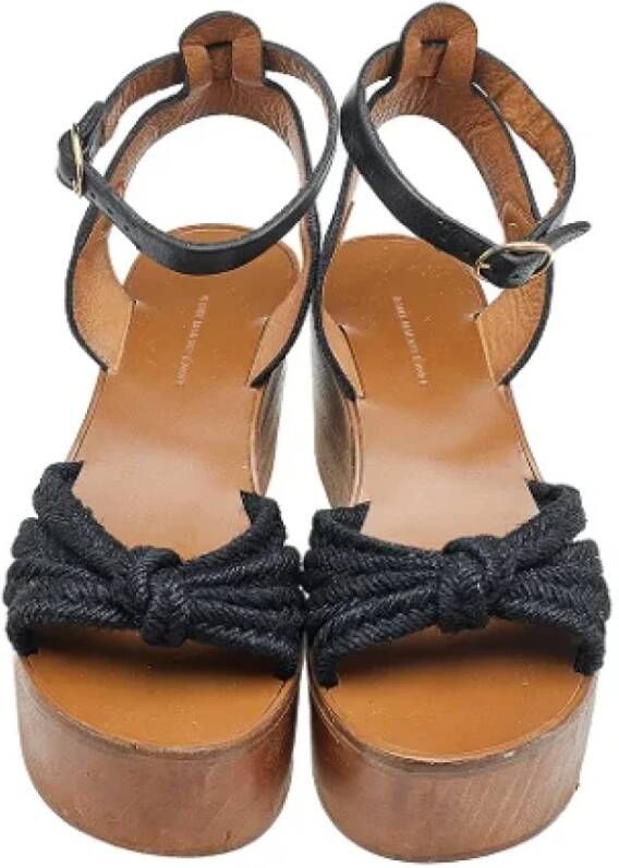 Isabel Marant Pre-owned Leather sandals Black Dames