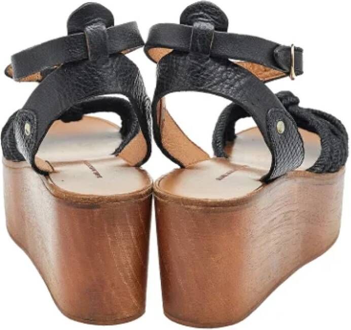 Isabel Marant Pre-owned Leather sandals Black Dames