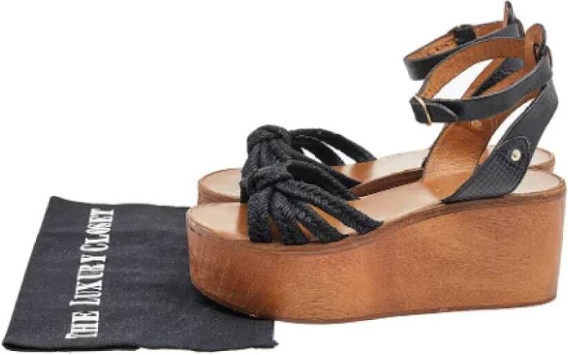 Isabel Marant Pre-owned Leather sandals Black Dames