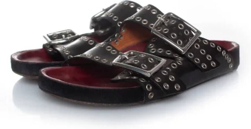 Isabel Marant Pre-owned Leather sandals Black Dames