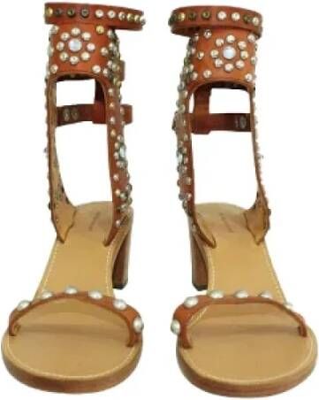 Isabel Marant Pre-owned Leather sandals Brown Dames