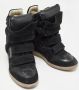 Isabel Marant Pre-owned Leather sneakers Black Dames - Thumbnail 4