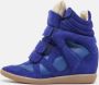 Isabel Marant Pre-owned Leather sneakers Blue Dames - Thumbnail 2