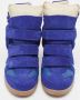 Isabel Marant Pre-owned Leather sneakers Blue Dames - Thumbnail 3