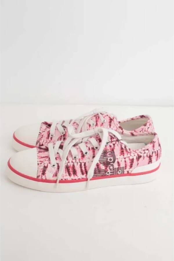 Isabel Marant Pre-owned Leather sneakers Pink Dames