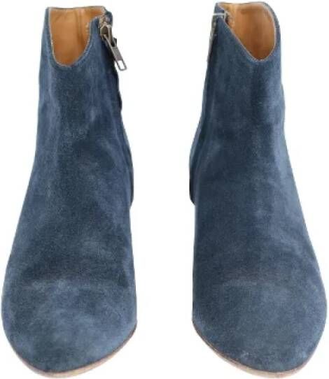 Isabel Marant Pre-owned Suede boots Blue Dames