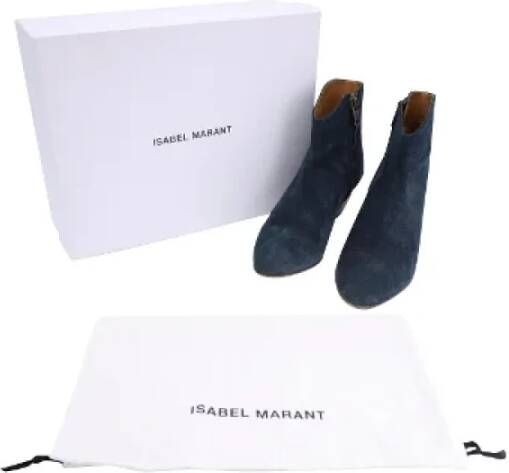 Isabel Marant Pre-owned Suede boots Blue Dames