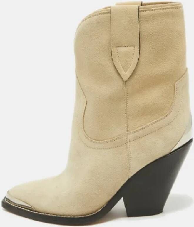 Isabel Marant Pre-owned Suede boots Gray Dames