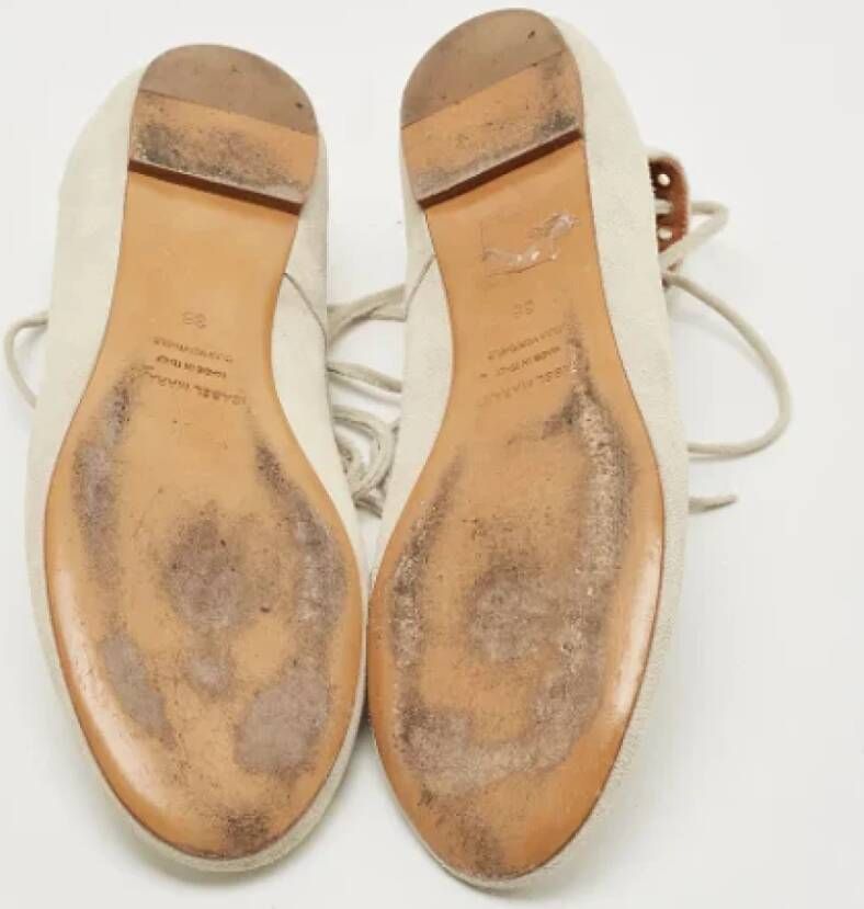 Isabel Marant Pre-owned Suede flats Gray Dames