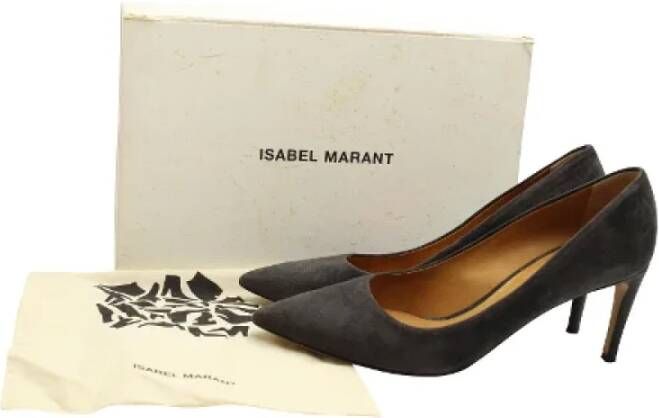Isabel Marant Pre-owned Suede heels Gray Dames