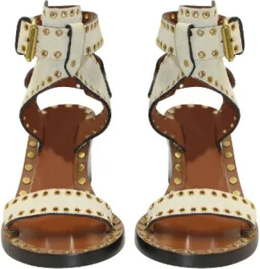 Isabel Marant Pre-owned Suede sandals White Dames