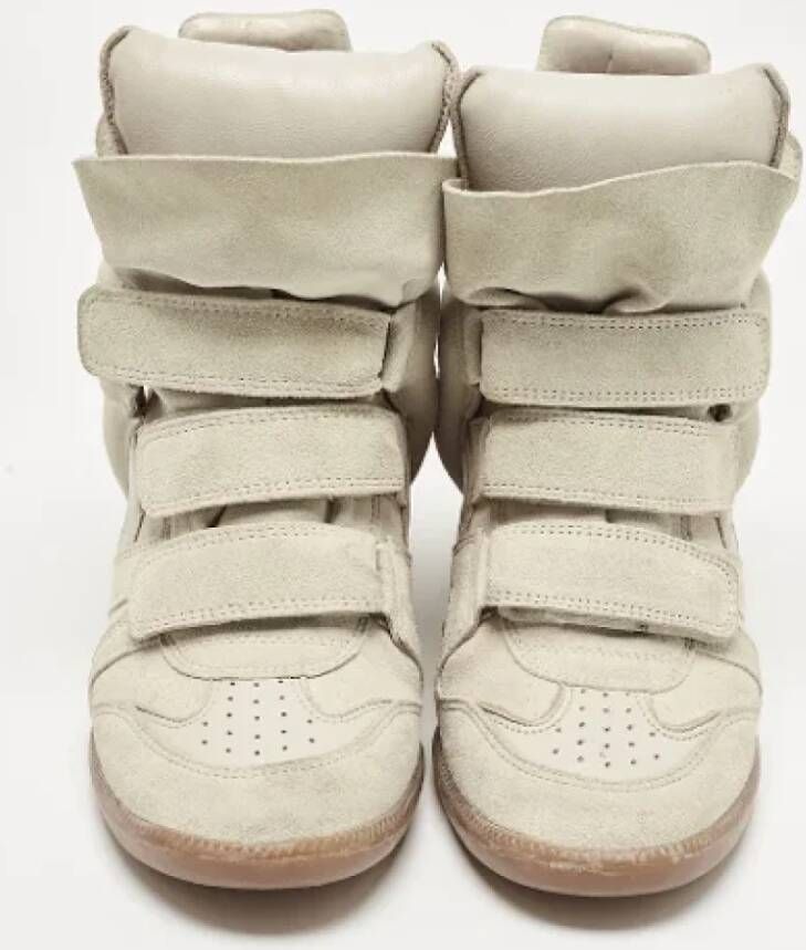 Isabel Marant Pre-owned Suede sneakers Gray Dames