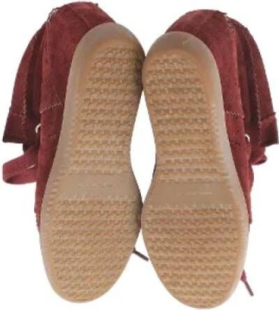 Isabel Marant Pre-owned Suede sneakers Red Dames