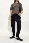 Isabel Marant Zwarte Leren Slof met Zijdetail - Thumbnail 4