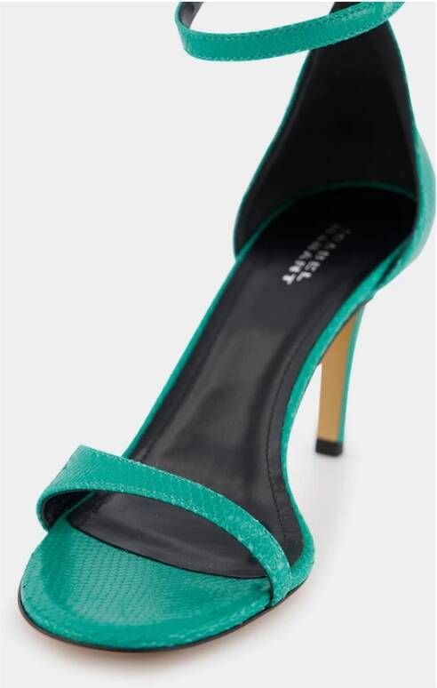 Isabel Marant Smaragd Leren Sandalen