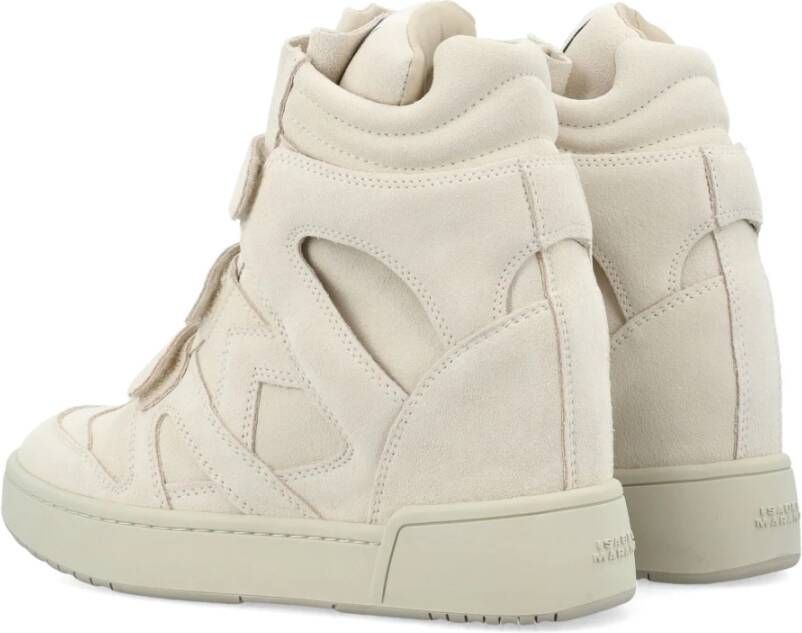 Isabel marant Krijt Sneakers Hoge Top Verborgen Wig Beige Dames