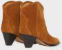 Isabel marant Wildlederstiefel met 60mm Tapered Hak Brown Dames - Thumbnail 4