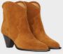 Isabel marant Wildlederstiefel met 60mm Tapered Hak Brown Dames - Thumbnail 6
