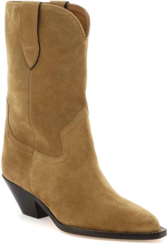 Isabel marant Suede laarzen in Texaanse stijl Beige Dames