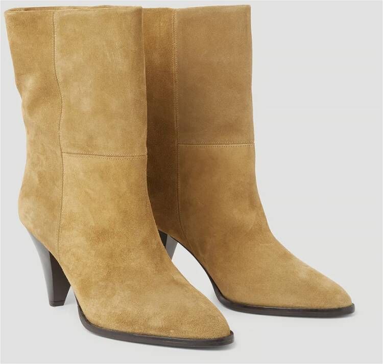 Isabel marant Suede Laarzen met Conische Hak Bruin Dames