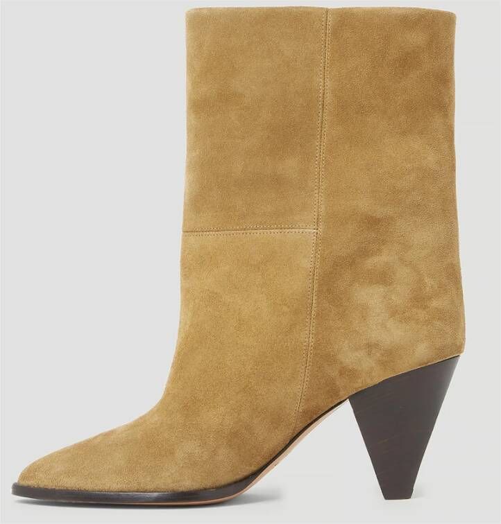 Isabel marant Suede Laarzen met Conische Hak Bruin Dames