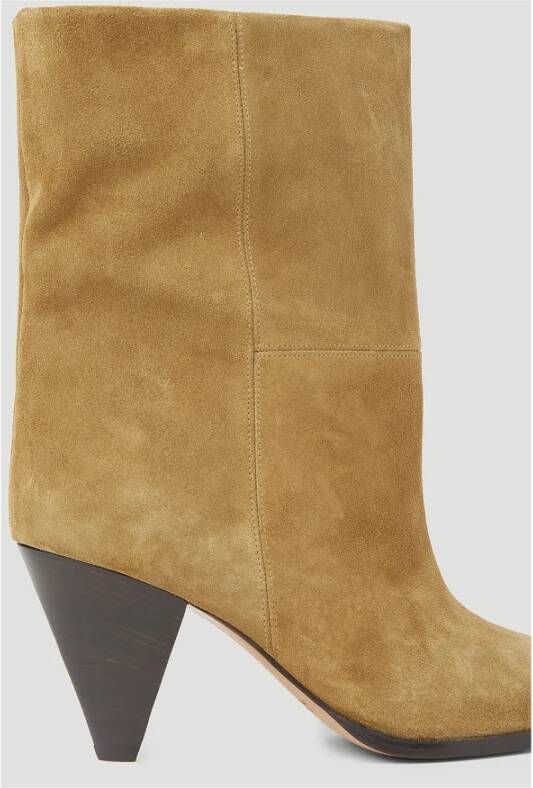 Isabel marant Suede Laarzen met Conische Hak Bruin Dames