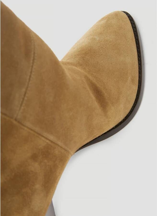 Isabel marant Suede Laarzen met Conische Hak Bruin Dames