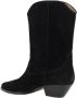 Isabel marant Suède Leren Enkellaarzen Texaanse Stijl Black Dames - Thumbnail 5