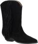 Isabel marant Suède Leren Enkellaarzen Texaanse Stijl Black Dames - Thumbnail 2