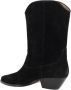 Isabel marant Suède Leren Enkellaarzen Texaanse Stijl Black Dames - Thumbnail 3
