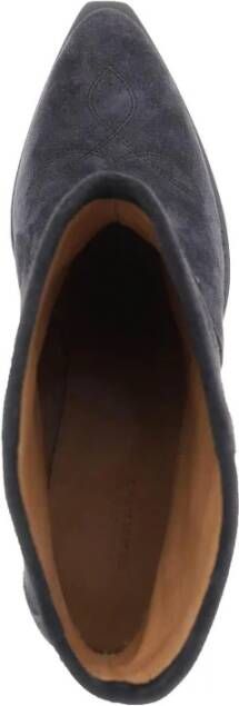 Isabel marant Texaanse Stijl Suède Enkellaarzen Blue Dames