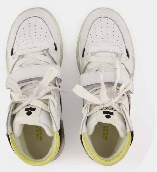 Isabel marant Vintage High-Top Sneakers Wit Leer White Dames
