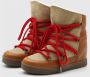 Isabel marant Kameel Winterlaarzen met Ronde Neus en Veters Brown Dames - Thumbnail 2