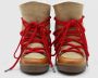 Isabel marant Kameel Winterlaarzen met Ronde Neus en Veters Brown Dames - Thumbnail 4