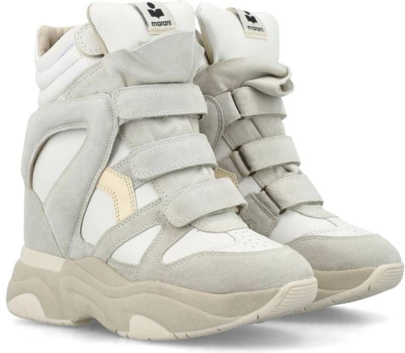 Isabel marant Witte Hoge Top Suède Sneakers White Dames