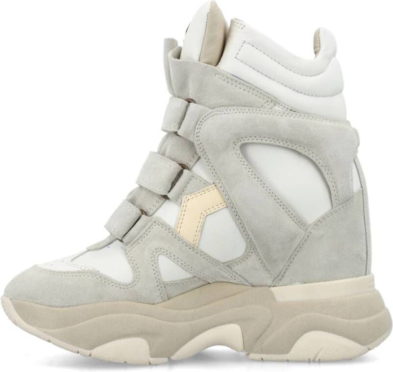 Isabel marant Witte Hoge Top Suède Sneakers White Dames