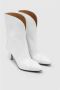 Isabel marant Witte Leren Hoge Hakken Laarzen White Dames - Thumbnail 5