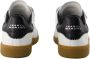 Isabel Marant Witte Leren Sneakers Klittenbandsluiting - Thumbnail 3