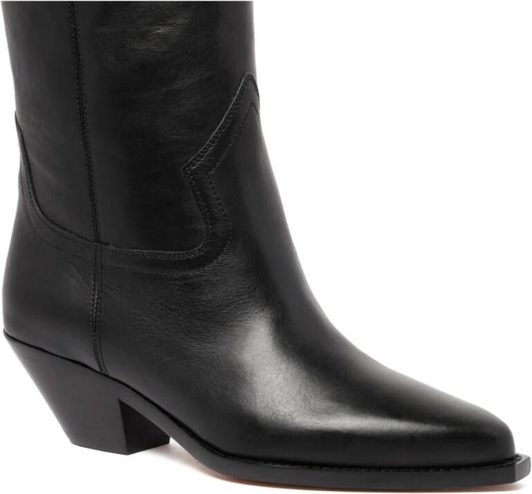 Isabel Marant Zwarte Daphone Leren Laarzen