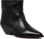 Isabel marant Denvee-Gz Leren Laarzen Puntige Neus 5 cm Hak Zwart Dames - Thumbnail 6