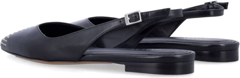 Isabel Marant Zwarte Gesloten Ballerina's met Studs