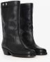 Isabel marant Zwarte Leren Enkellaarzen Black Dames - Thumbnail 12