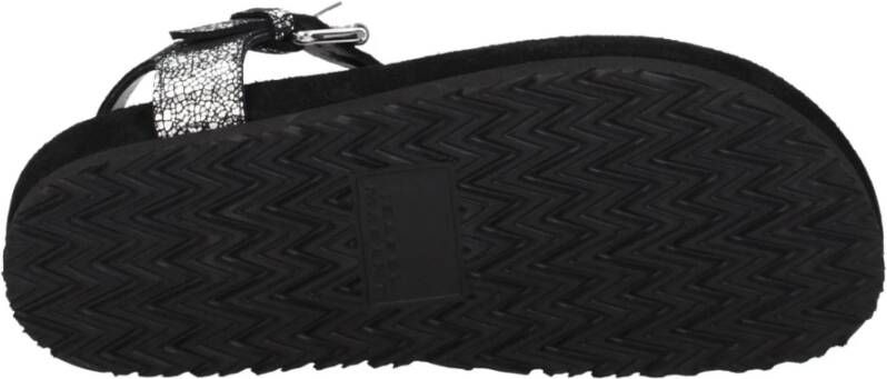 Isabel Marant Zwarte Leren Flip-Flop Sandaal