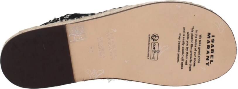 Isabel Marant Zwarte leren sandaal met studs