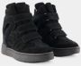 Isabel marant Zwarte Leren Sneakers met Velcro Straps Black Dames - Thumbnail 16